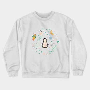 Baby space collection with rockets, stars and planets. Crewneck Sweatshirt